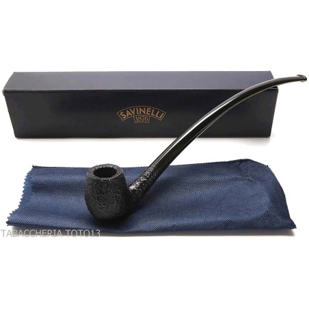 Savinelli Churchwarden Rustiziertes Pfeifemodell 601 - Tabakpfeifen