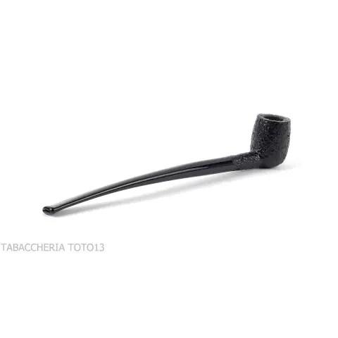 Savinelli Churchwarden Pipe rustique modèle 104 forme billard - Pipe Pour le Tabac - Racine naturelle