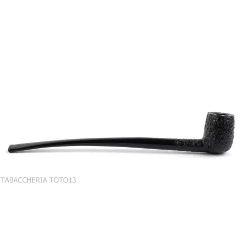 Savinelli Churchwarden Pipe rustique modèle 104 forme billard - Pipe Pour le Tabac - Racine naturelle