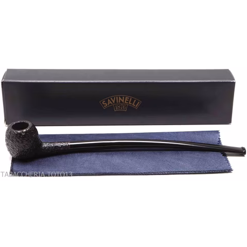 Savinelli Churchwarden Rusticata modello 202 Forma boccetta - Pipe
