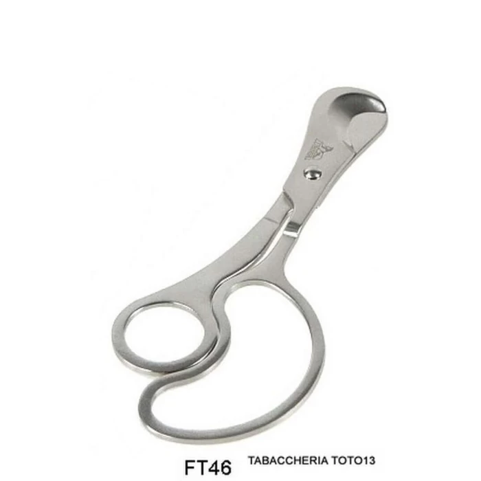 Lubinski - Scissors for cigars bilama Fancy super flat polished steel ergonomic handle