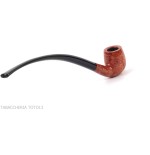 Savinelli Churchwarden pipa de brezo natural pulido modelo 601 Forma de billar doblada - Pipas de Tabaco