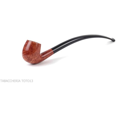 Savinelli Churchwarden radica naturale lucida modello 601 Forma bent billiard - Pipe