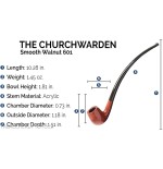 Savinelli Churchwarden pipa de brezo natural pulido modelo 601 Forma de billar doblada - Pipas de Tabaco