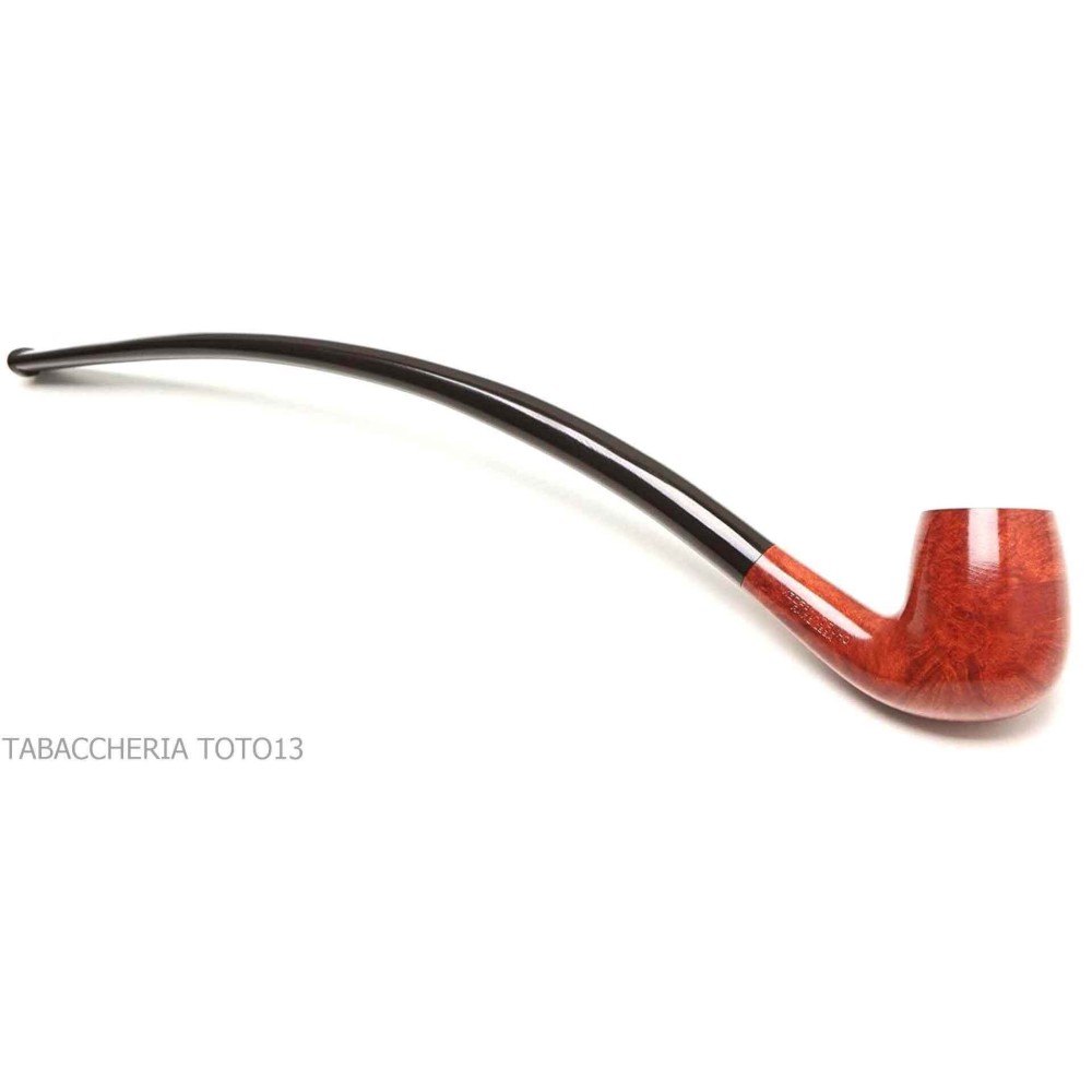 Savinelli Churchwarden radica naturale lucida modello 601 Forma bent billiard - Pipe