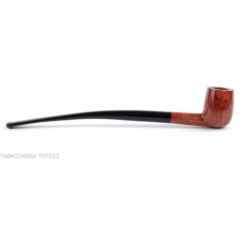 Savinelli Churchwarden pipa de brezo natural pulido modelo 104 forma de billar - Savinelli Savinelli Churchwarden pipa de brezo natural pulido modelo 104 forma de billar - Savinelli