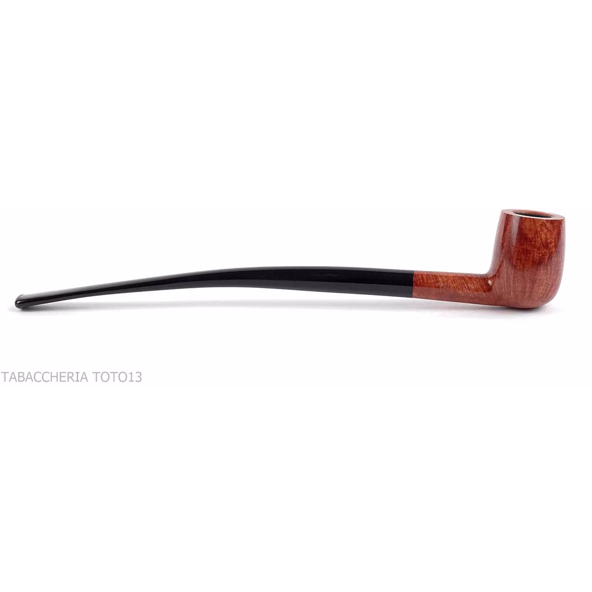Savinelli Churchwarden radica naturale lucida modello 104 Forma billiard - Pipe