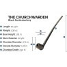 Savinelli Churchwarden pipa de brezo natural pulido modelo 104 forma de billar - Savinelli