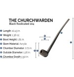Savinelli Churchwarden radica naturale lucida modello 104 Forma billiard - Pipe