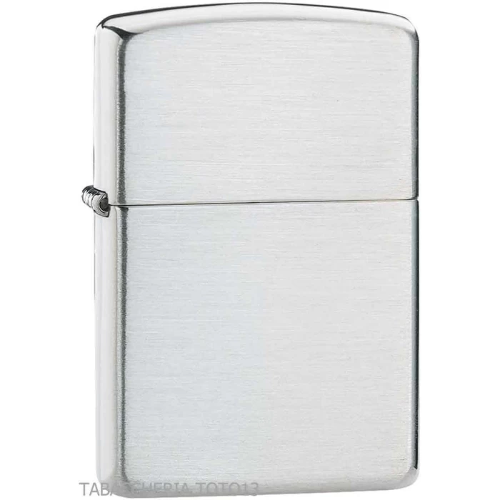 Zippo petrol lighter silver solid silver satin sale on line discounted