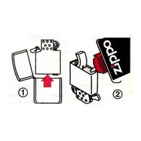 Zippo Original Teilekit: 1 Benzin 125 ml + 6 Steine + Docht - Feuerzeuge