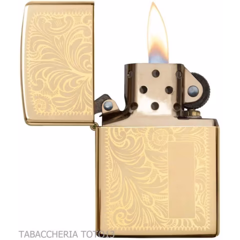 Acabado Zippo Oro Veneciano, Gasolina Encendedor - Alumbradores