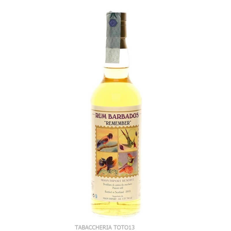 Rum Barbados Remember Moon Import by Pepi Mongiardino Vol.45% Cl.70 - Moon import Mongiardino