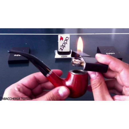 Acero y acabado de madera Zippo de madera en cromo pulido - Alumbradores