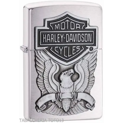 Zippo Harley Davidson Bar & Shield Made In Usa On Plate - Lighters - Brass