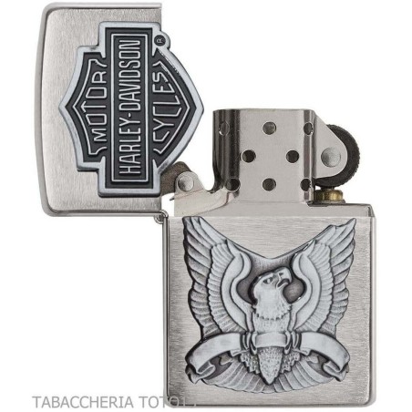Zippo Harley Davidson Bar & Shield Made In Usa Auf Platte - Feuerzeuge