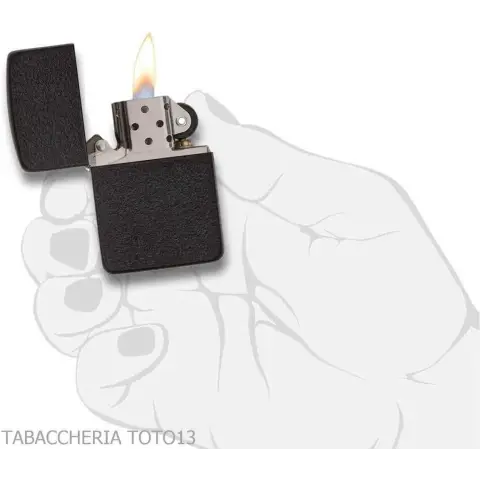 Zippo replica 1941 Black Crackle - Lighters - Brass