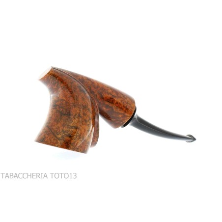 Francesco Ganci pipe à tabac en forme de Journal en finition bruyère foncé - Pipe Pour le Tabac - Racine naturelle