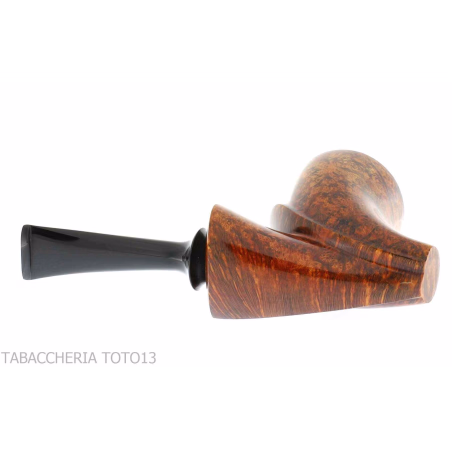 Francesco Ganci pipa forma Newspaper stand up in radica finitura scura - Pipe