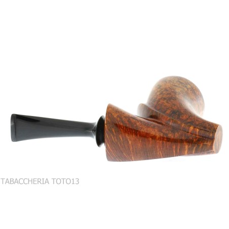 Francesco Ganci pipe à tabac en forme de Journal en finition bruyère foncé - Pipe Pour le Tabac - Racine naturelle