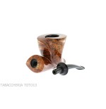 Francesco Ganci pipe à tabac en forme de Journal en finition bruyère foncé - Pipe Pour le Tabac - Racine naturelle