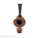Francesco Ganci pipe in the shape of a stand up Newspaper in briar dark finish - Tobacco Pipes - Natural root