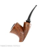 Francesco Ganci pipa forma Newspaper stand up in radica finitura scura - Pipe