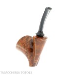 Francesco Ganci pipa forma Newspaper stand up in radica finitura scura - Pipe