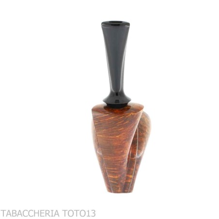 Francesco Ganci pipe à tabac en forme de Journal en finition bruyère foncé - Pipe Pour le Tabac - Racine naturelle