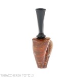 Francesco Ganci pipe in the shape of a stand up Newspaper in briar dark finish - Tobacco Pipes - Natural root