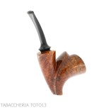Francesco Ganci pipa forma Newspaper stand up in radica finitura scura - Pipe