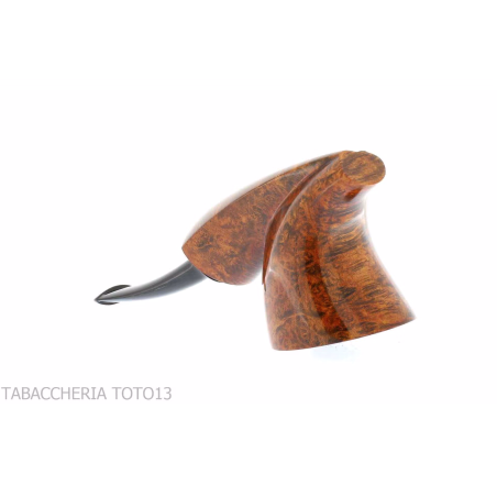 Francesco Ganci pipa forma Newspaper stand up in radica finitura scura - Pipe
