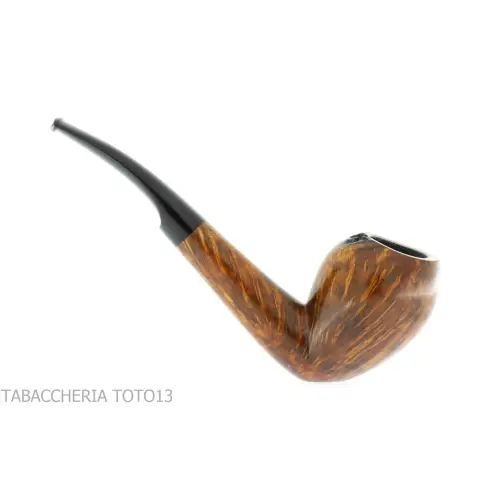 F.Ganci pipa forma Cutty semi curva in radica finitura scura - Pipe