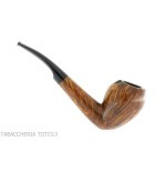 F.Ganci curved Cutty shape pipe hooks in dark finish briar - Tobacco Pipes - Natural root