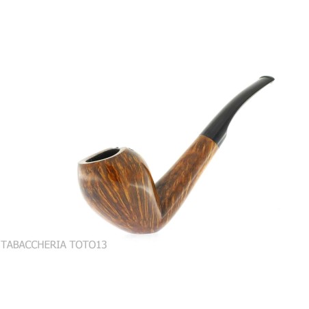 F.Ganci curved Cutty shape pipe hooks in dark finish briar - Tobacco Pipes - Natural root