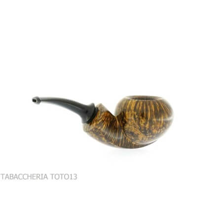 Ganci F. Pipemakers - F. Ganci pipe, tomato shape, golden yellow shiny briar finish with black contrast