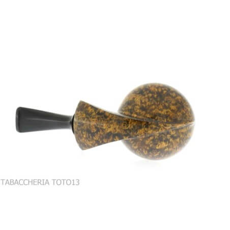 F. Ganci pipe, tomato shape, golden yellow shiny briar finish with black contrast Ganci F. Pipemakers Ganci Francesco pipemakers