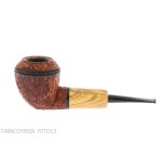F.Ganci de pipe Forme de bouledogue contrastant avec la bruyère rustique et le troupeau d'olives - Pipe Pour le Tabac - Racin