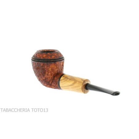 F.Ganci de pipe Forme de bouledogue contrastant avec la bruyère rustique et le troupeau d'olives