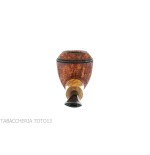 F.Ganci de pipe Forme de bouledogue contrastant avec la bruyère rustique et le troupeau d'olives - Pipe Pour le Tabac - Racin
