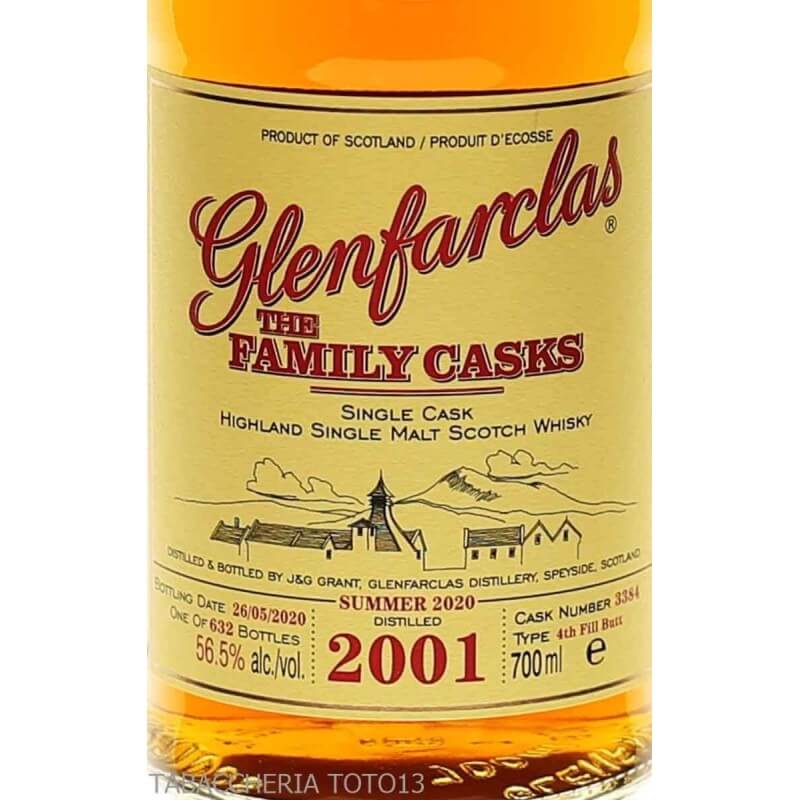 Glenfarclas Family casks 2001 single malt whisky Vol.56,5% Cl.70 - Glenfarclas Distillery