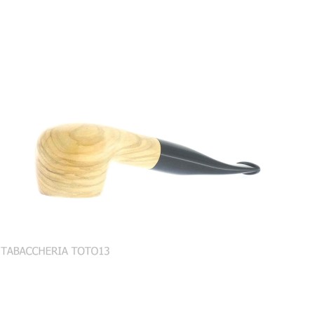 Pipa de tabaco Aldo Velani Prince forma recta en madera de olivo - Pipas de Tabaco