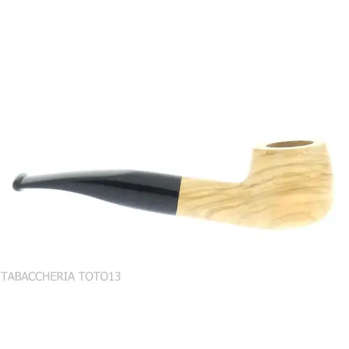 Pipa de tabaco Aldo Velani Prince forma recta en madera de olivo - Pipas de Tabaco