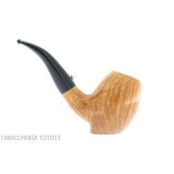 The pipe duck egg shape curved in natural briar 2 eggs L'anatra pipe L'Anatra
