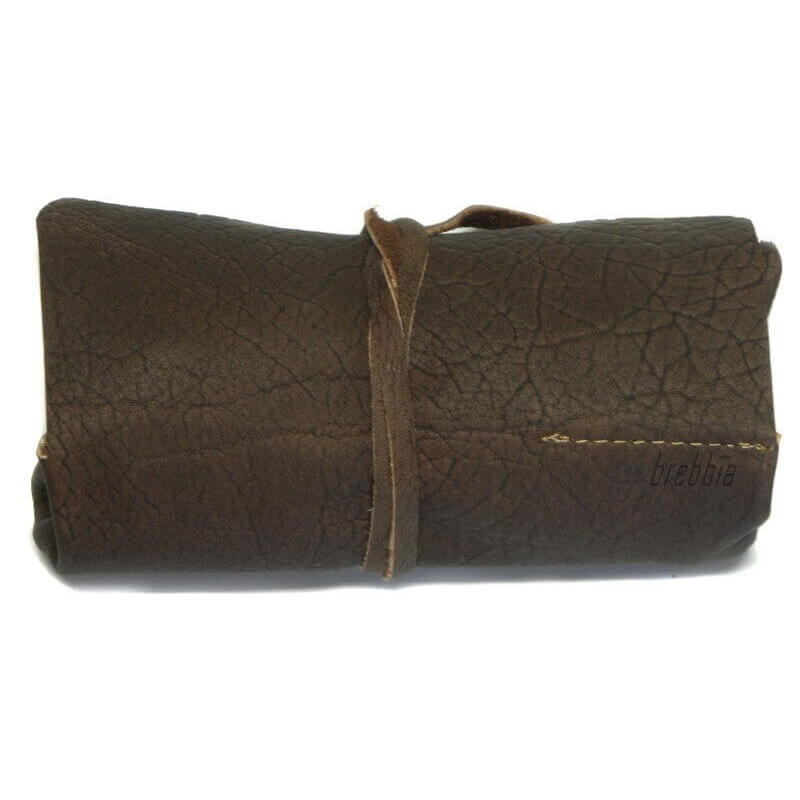 Sac en cuir Brebbia roll-up pour deux pipes et accessoires - Brebbia Pipe