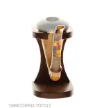 Pipa calabash tradizionale in zucca, bocchino in ambra - Pipe