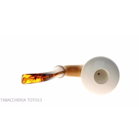 Pipa de calabaza tradicional de Strambach, boquilla ámbar-Strambrach pipe