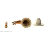 Pipa calabash tradizionale in zucca, bocchino in ambra - Pipe