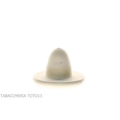 Pipa calabash tradizionale in zucca, bocchino in ambra - Pipe