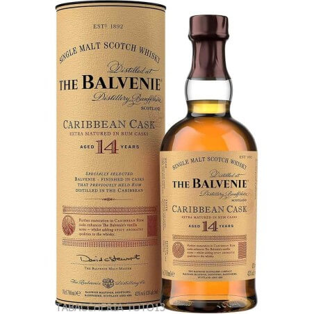 BALVENIE DISTILLERY - The Balvenie 14 Y.O. Single Barrel Caribbean Cask Cl.70 Vol 43%